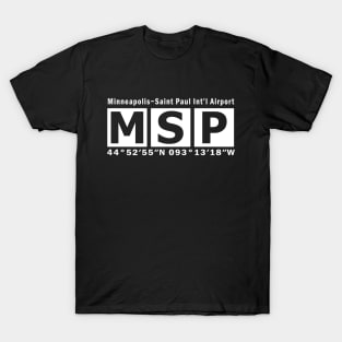 MSP Airport, Minneapolis−Saint Paul International Airport T-Shirt